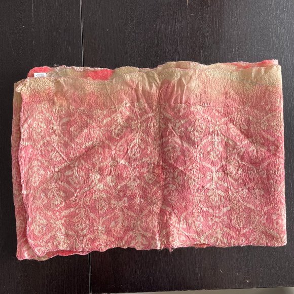 Wearable Art Crafted Wool Silk Scarf Wrap Kooloo Hand Made in Nepal 74 x 12 in - Picture 11 of 16